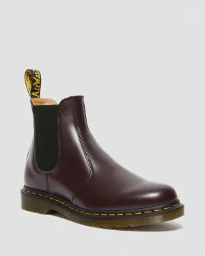 2976 Chelsea Burgundy Yellow Stitch Smooth Leather Boots