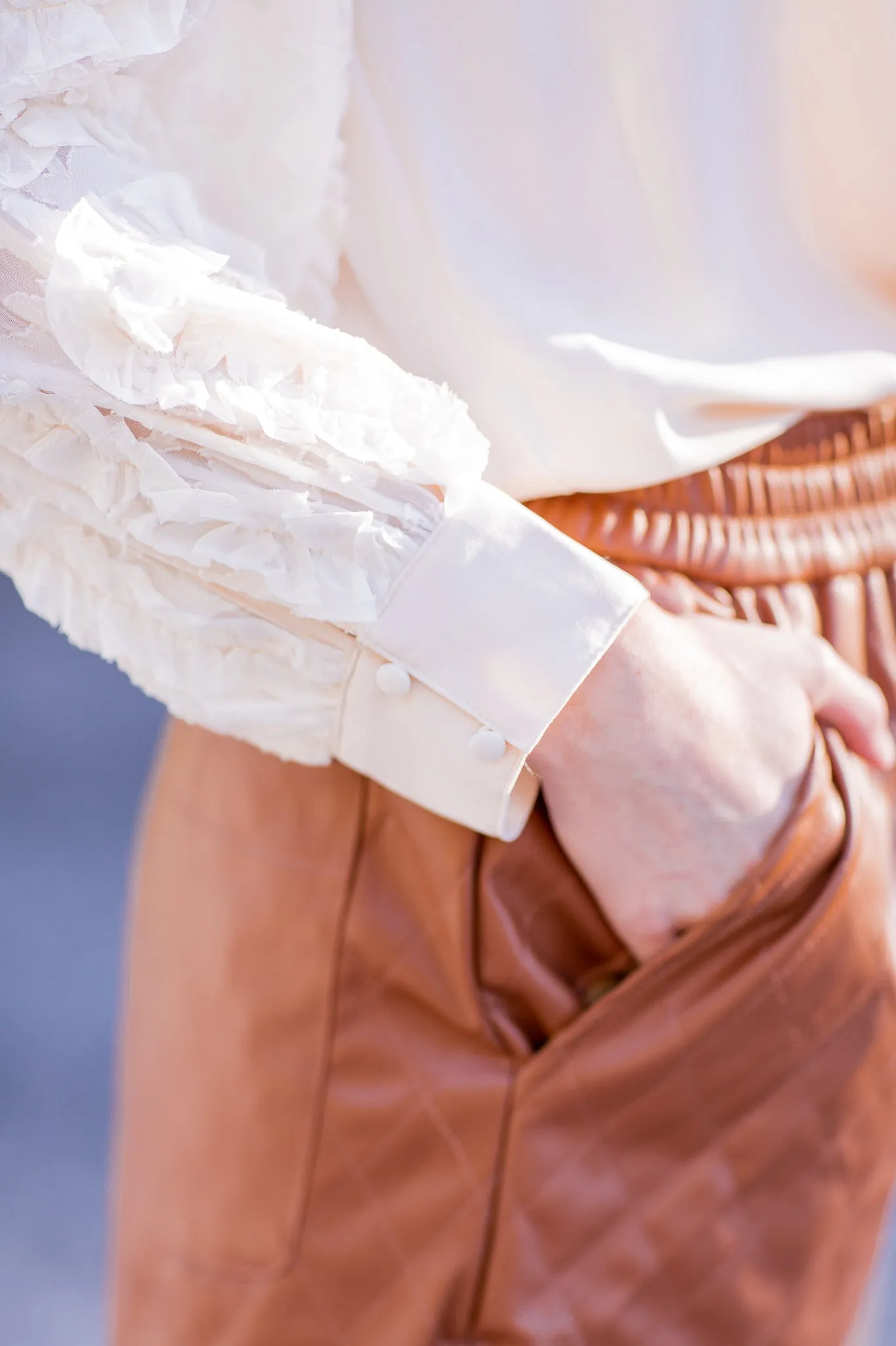 All In Time Quilted Shorts Camel