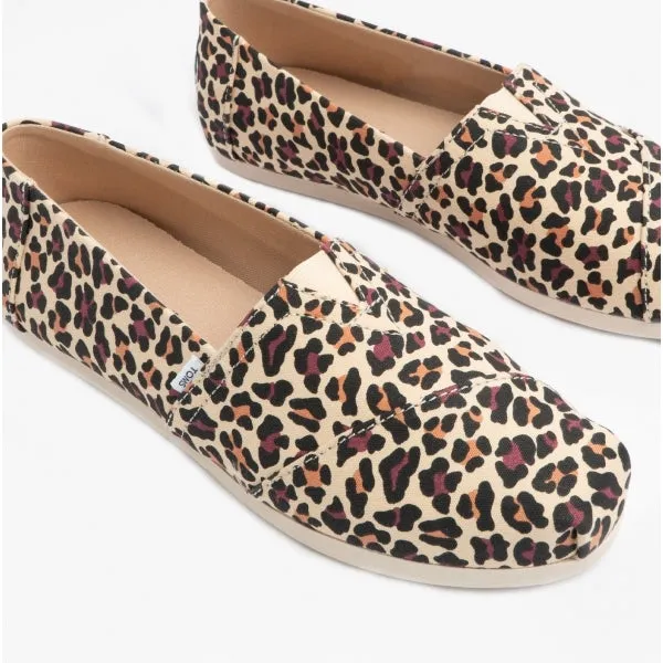 ALPARGATA Ladies Canvas Espadrilles Beige/Leopard