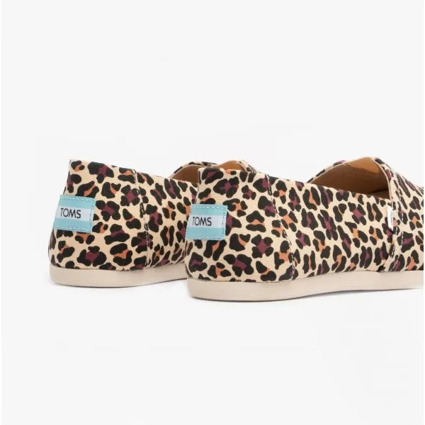 ALPARGATA Ladies Canvas Espadrilles Beige/Leopard