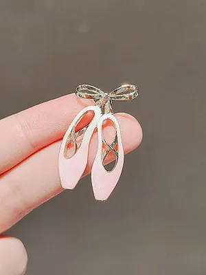 Ballet Shoes Brooch Anti-slip Button Cardigan Pin Collar Pin