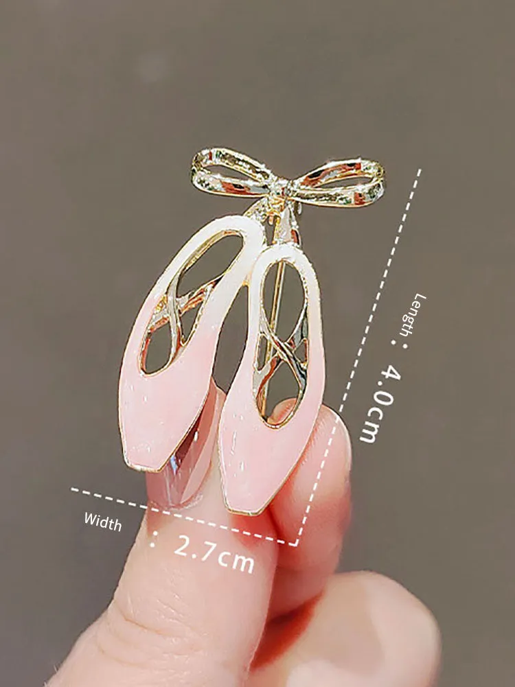 Ballet Shoes Brooch Anti-slip Button Cardigan Pin Collar Pin
