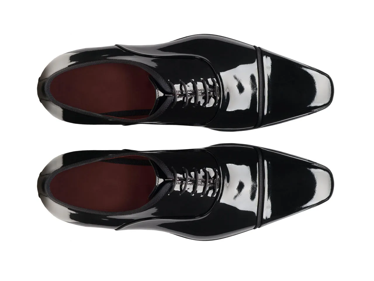 Black Patent Leather Maubara Lace Up Oxfords