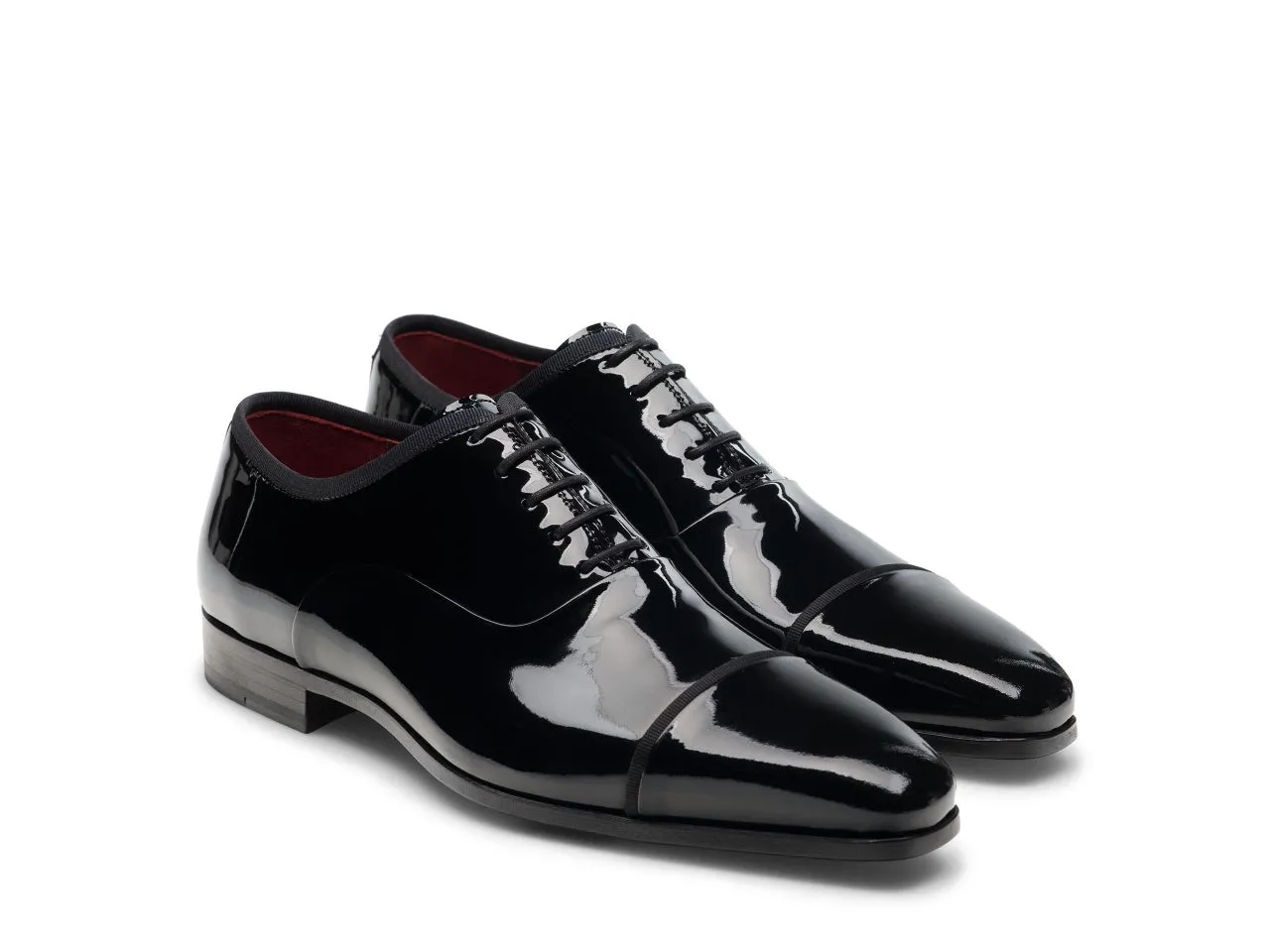 Black Patent Leather Maubara Lace Up Oxfords