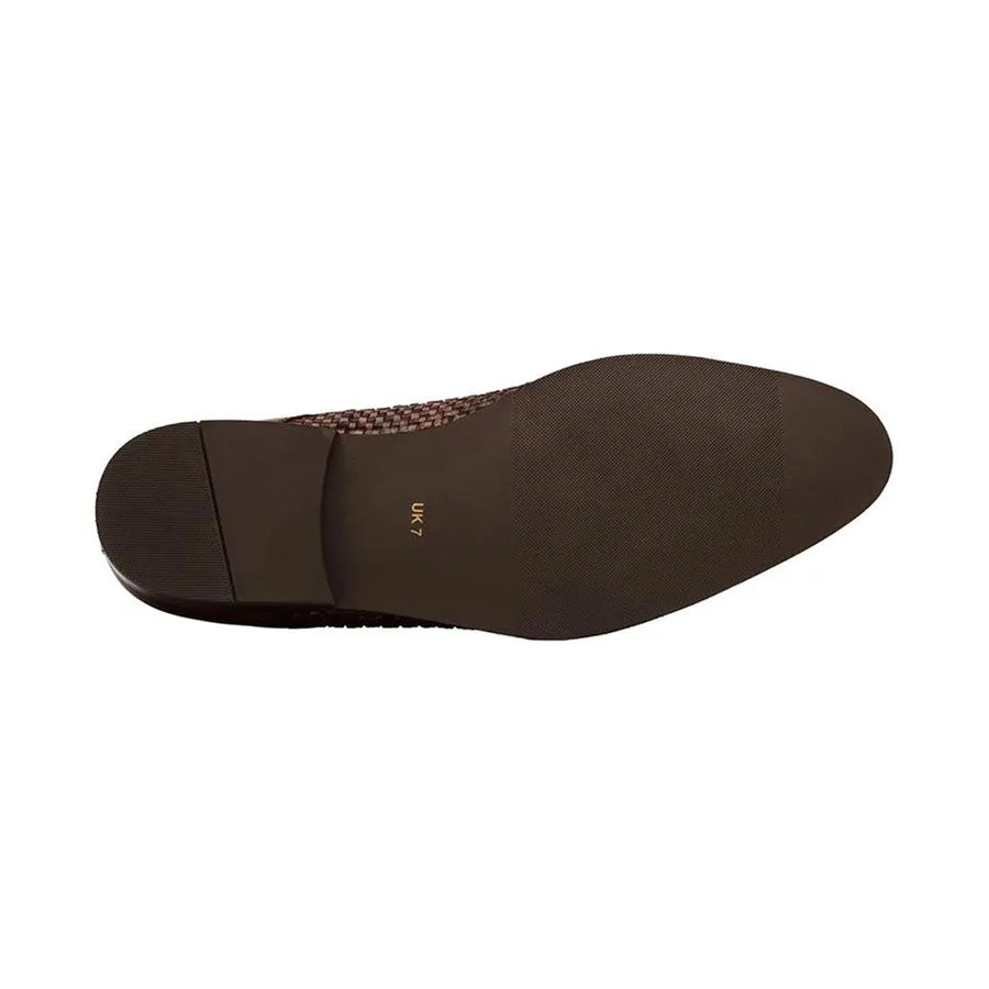 Cognac Braided Toecap Derbies