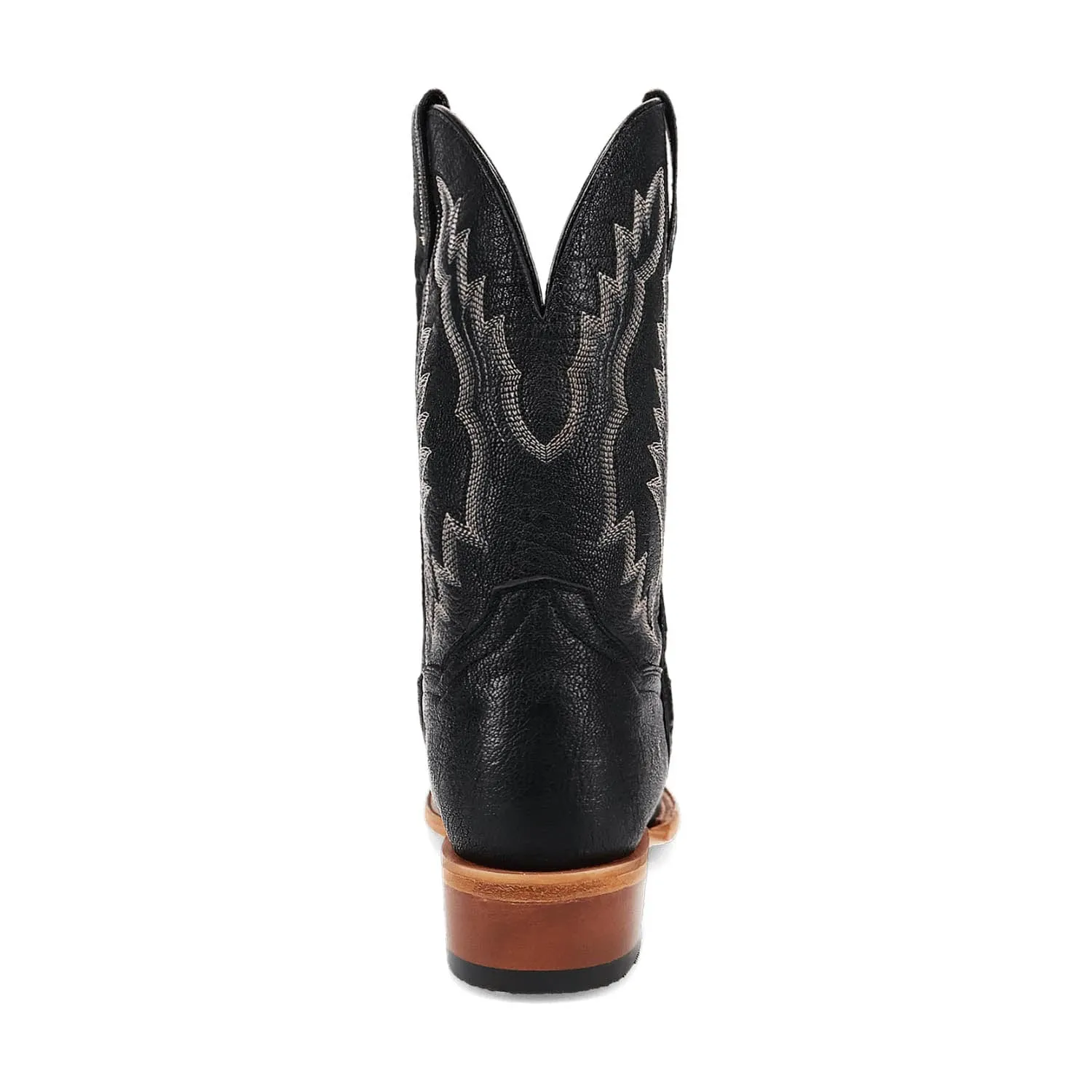 Dan Post Mens Boerne Black Leather Cowboy Boots 9.5 D