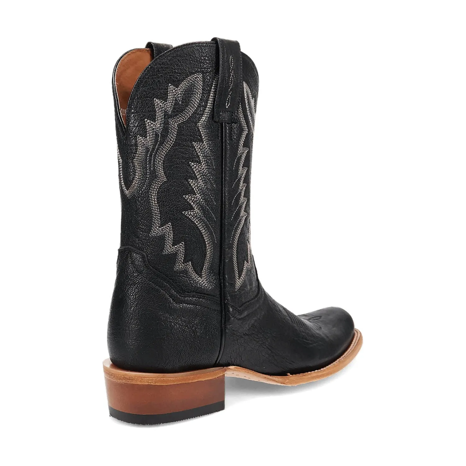 Dan Post Mens Boerne Black Leather Cowboy Boots 9.5 D