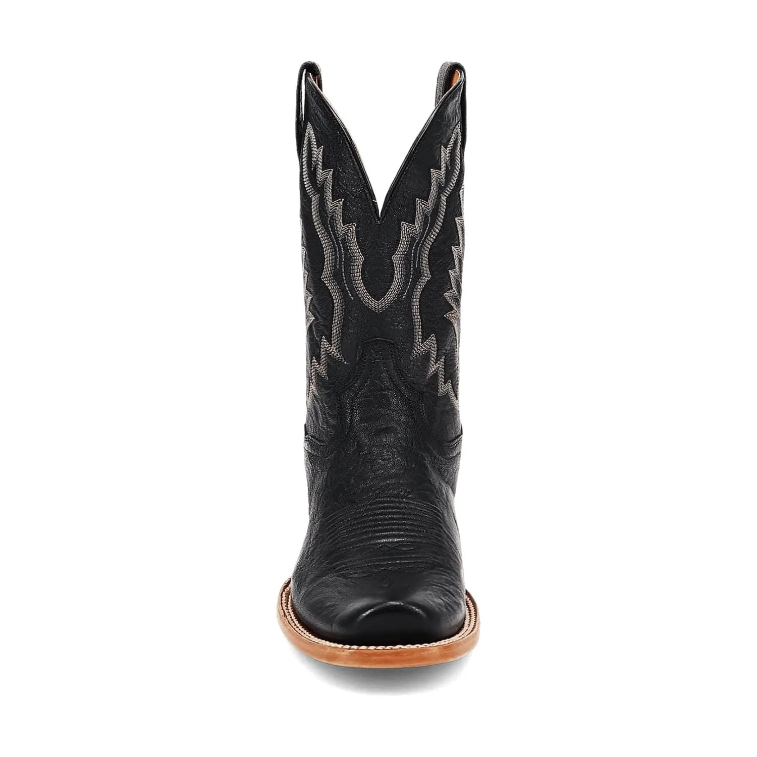 Dan Post Mens Boerne Black Leather Cowboy Boots 9.5 D