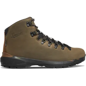 Danner Mens Mountain 600 EVO GTX Topsoil Brown/Black Leather Hiking Boots