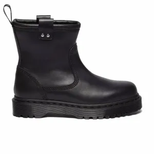 Dr. Martens Men's Anistone Lo Milled Nappa Leather Biker Boots - Wanama (Black)