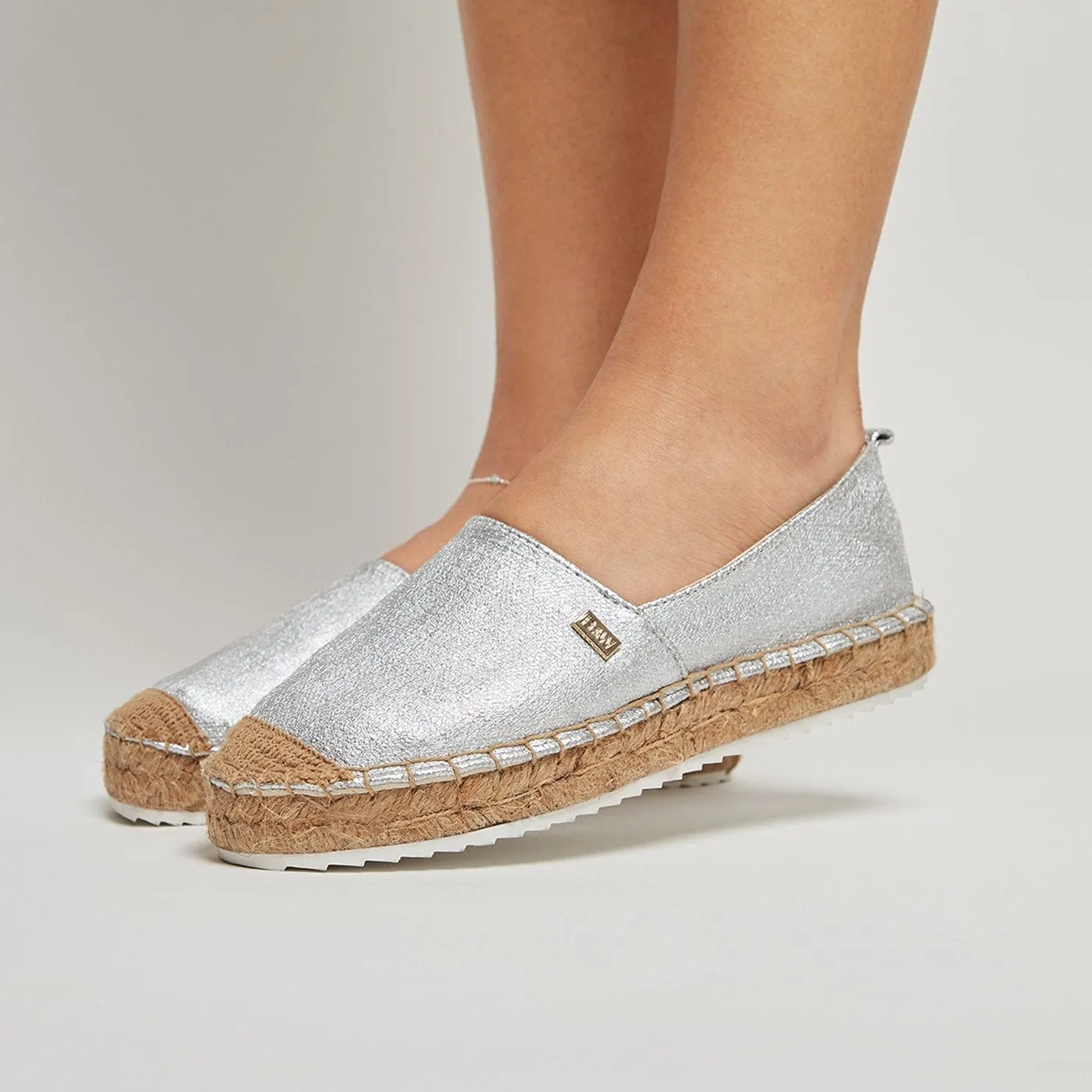 Espadrilles Creta Metal Silver