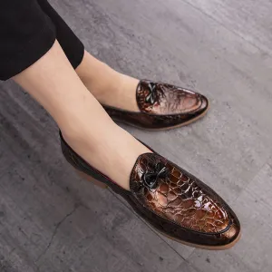 Fashion outdoor Leather Mens Shoes Casual Luxury Brand Men Loafers Breathable Driving Shoes Slip on Moccasins Men Big Size 38-47
