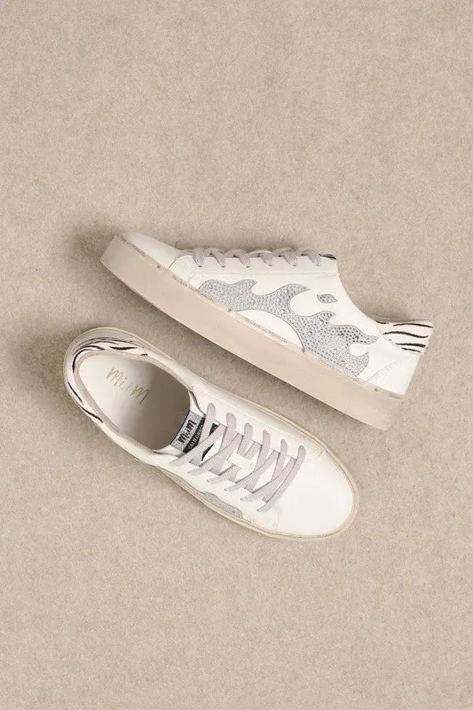 Fia Sparkly Flame Sneakers