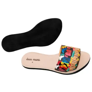 Hand-Painted Slide Sandal