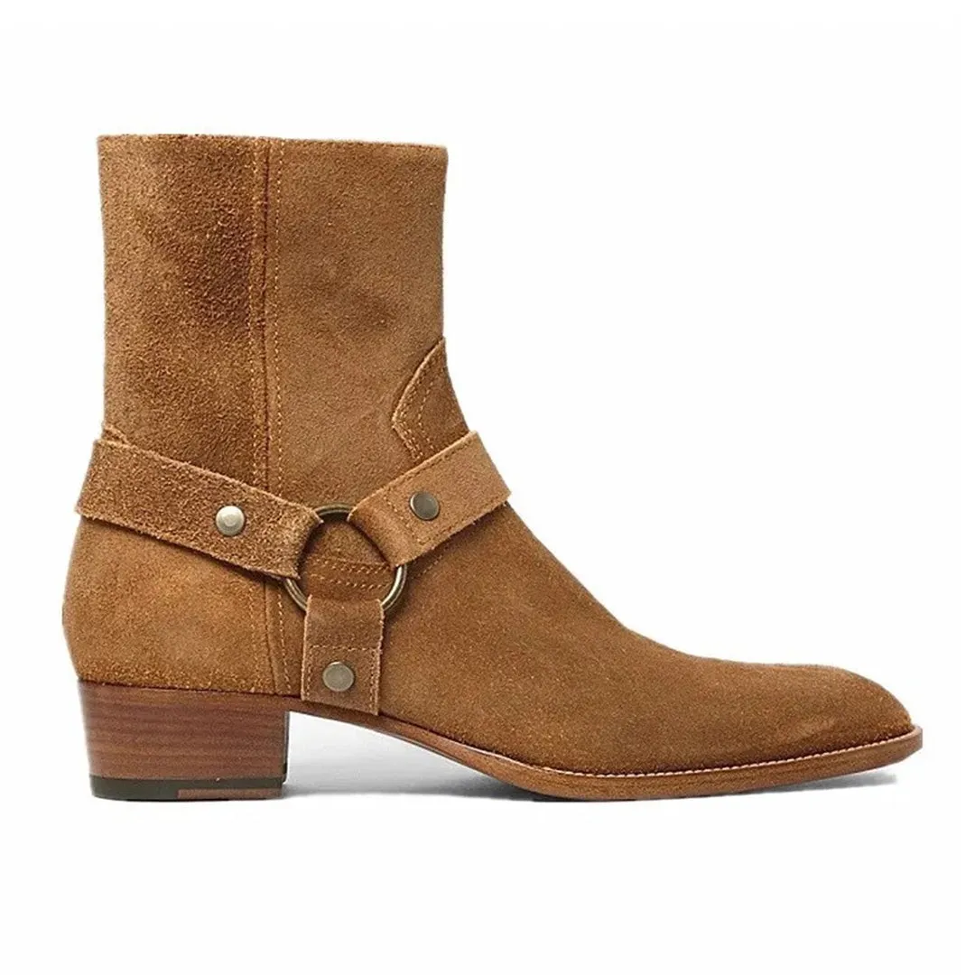 Harness Suede Boots