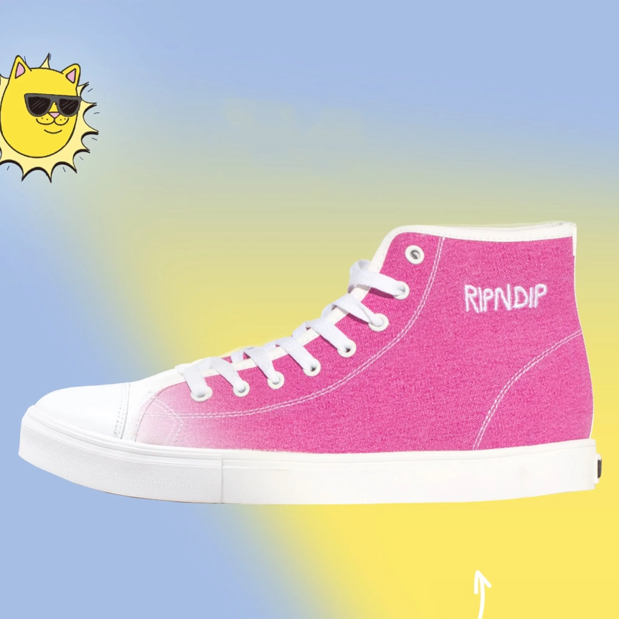 Lord Nermal UV Activated High Tops (Blue/Fuschia)