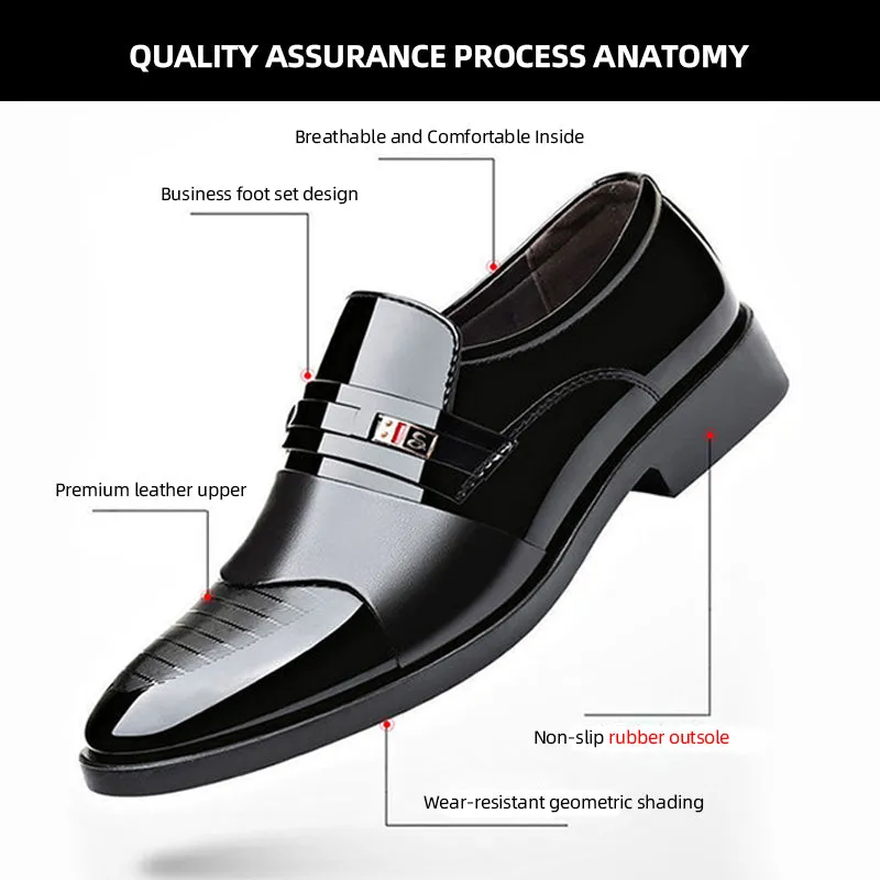 Men's Business Slip-on Leather Shoes