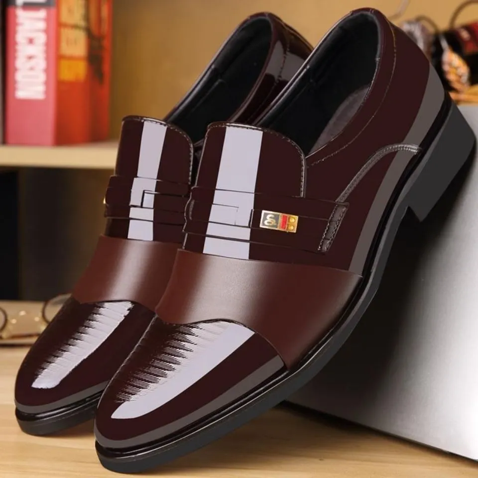 Men's Business Slip-on Leather Shoes