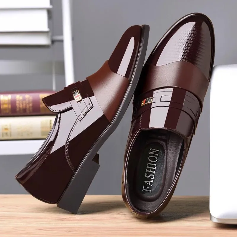 Men's Business Slip-on Leather Shoes