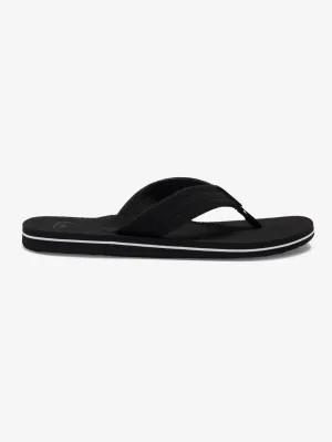 Molokai Layback Textured Black/White/Black Sandals