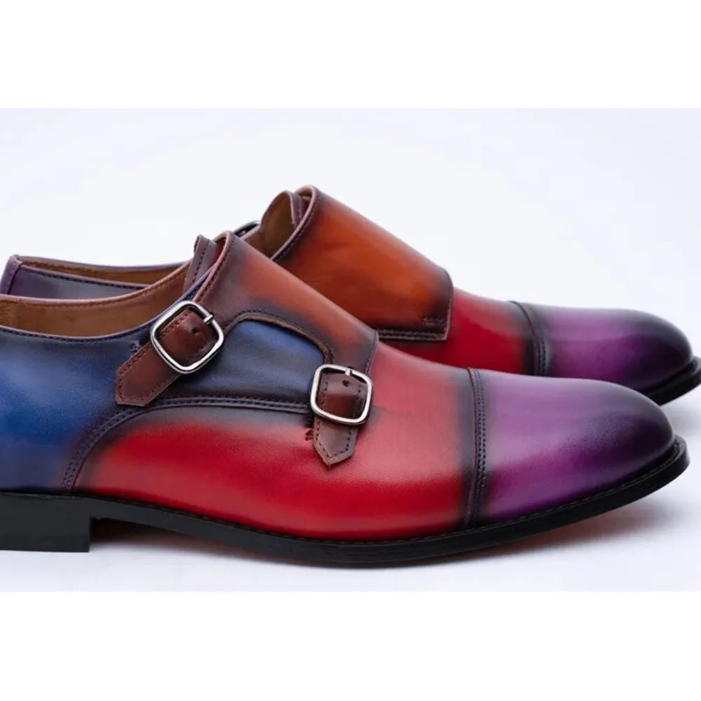Multicolour Patina Monk Straps