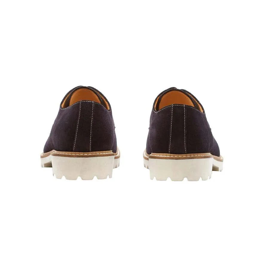 Navy Suede Casual Derbies