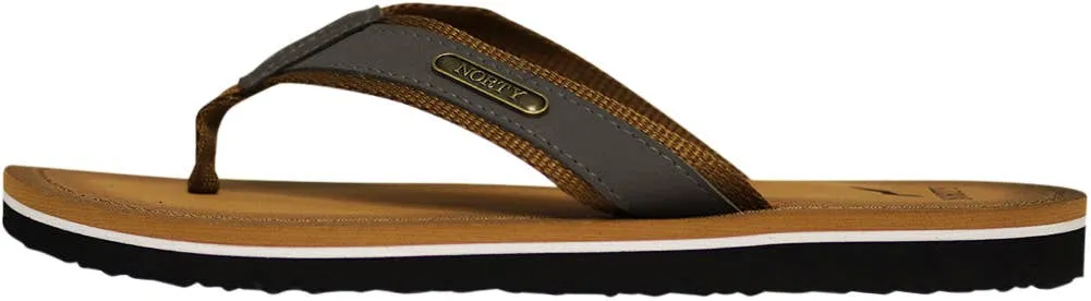NORTY Mens 8-13 Camel/Grey Sandal 11119