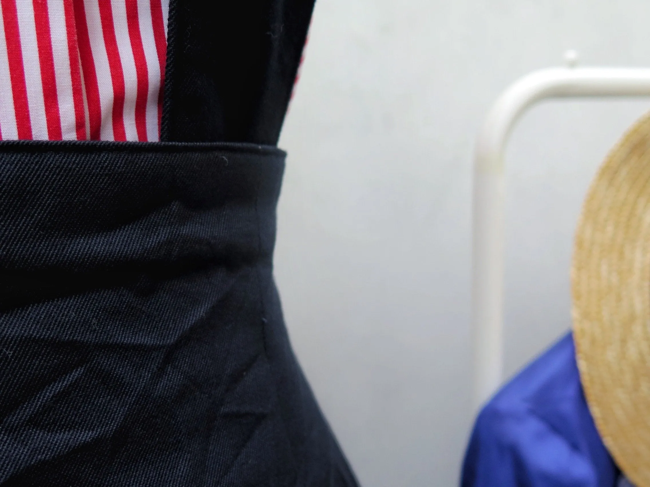 Preppy Heppy | Vintage 1960s 1970s Deep navy blue Pinafore skirt Dress with Removable straps