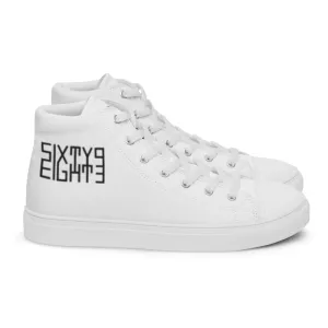 Sixty Eight 93 Logo Black White Women's High Top Shoes