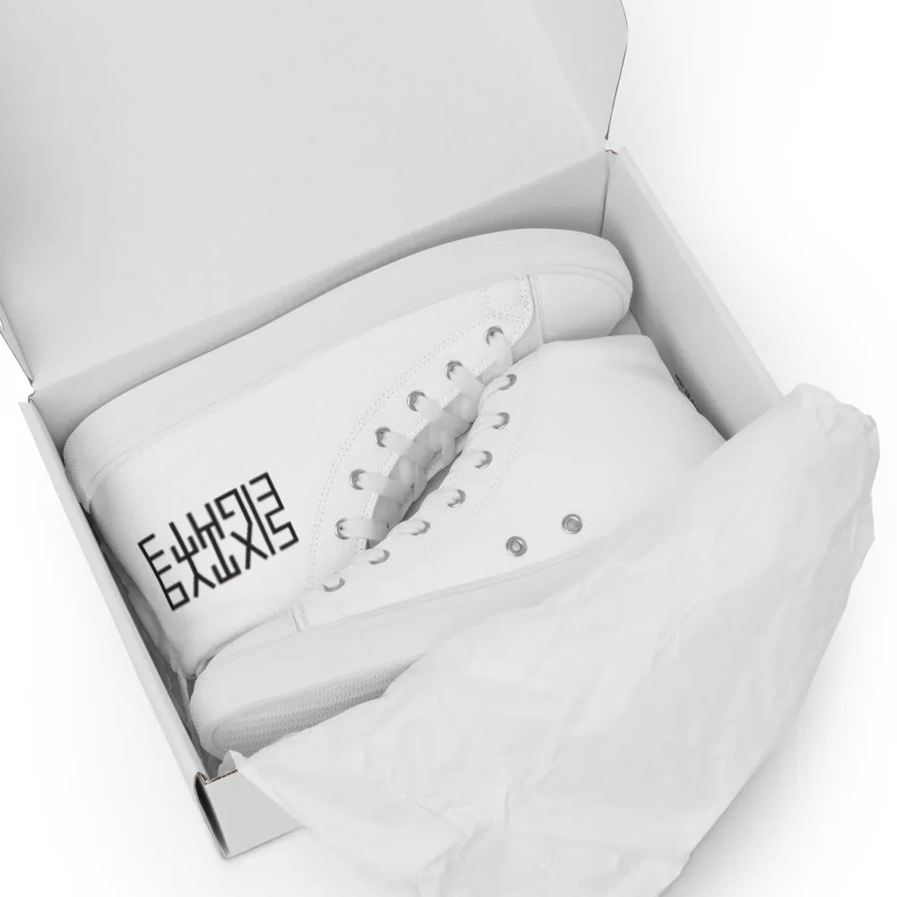 Sixty Eight 93 Logo Black White Women's High Top Shoes