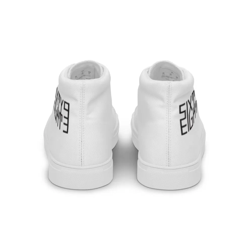 Sixty Eight 93 Logo Black White Women's High Top Shoes