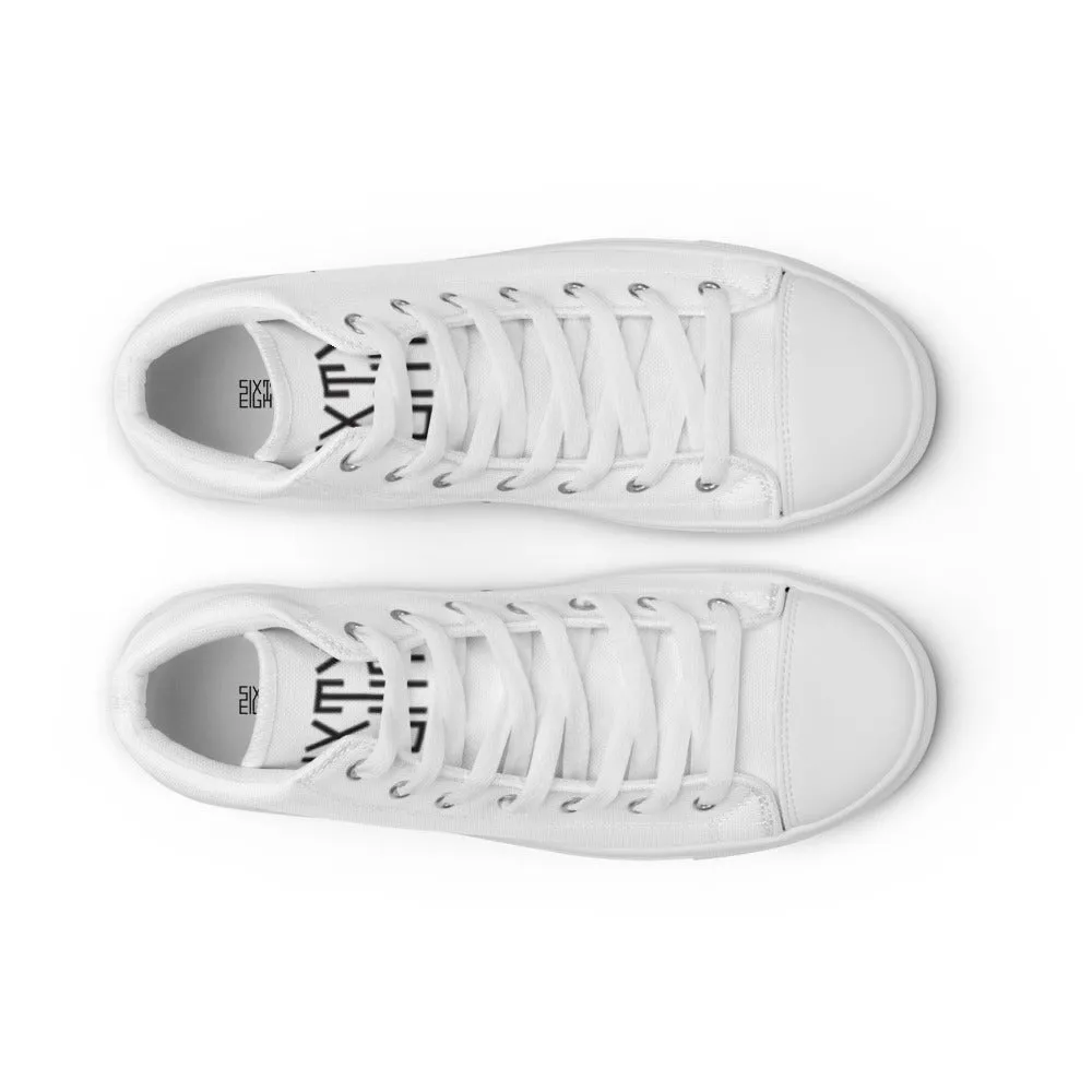 Sixty Eight 93 Logo Black White Women's High Top Shoes