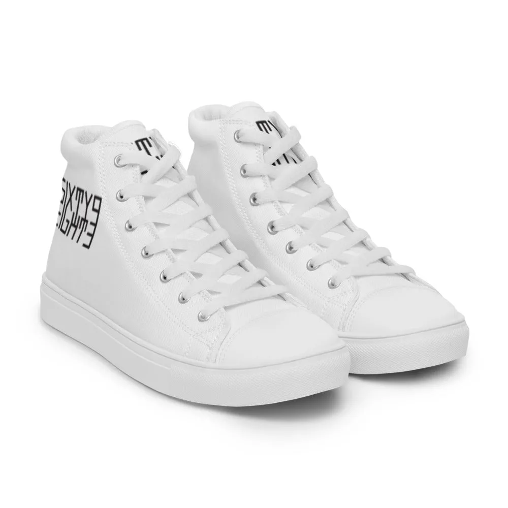 Sixty Eight 93 Logo Black White Women's High Top Shoes