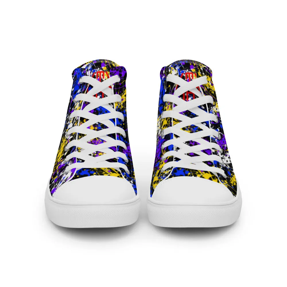 Sixty Eight 93 Logo Red Drip #1 Women's High Top Shoes