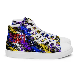 Sixty Eight 93 Logo Red Drip #1 Women's High Top Shoes