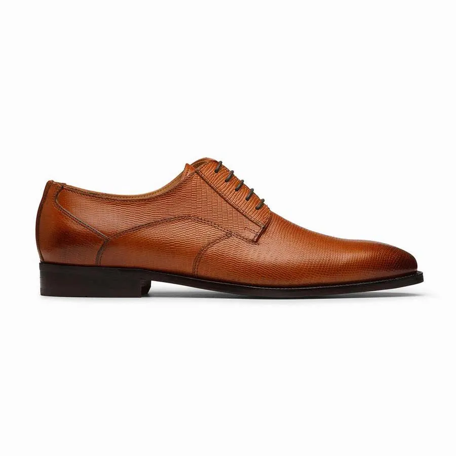 Tan Lizard Pattern derbies