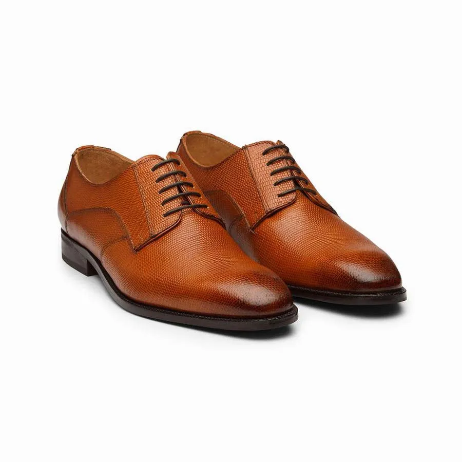 Tan Lizard Pattern derbies
