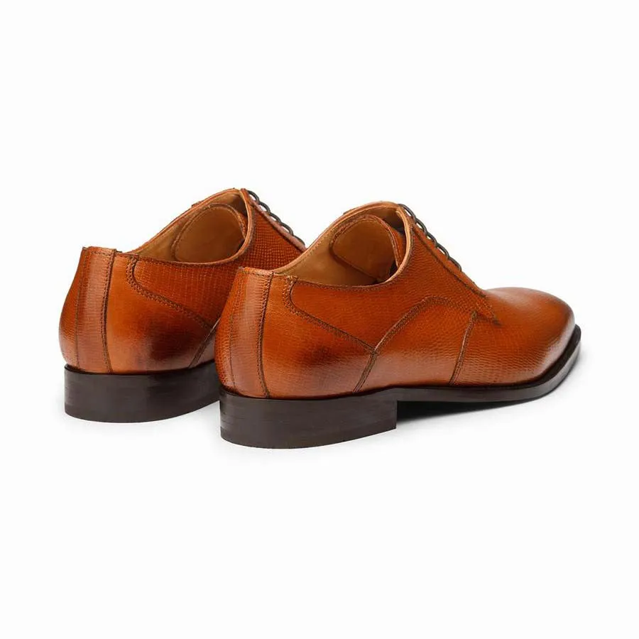Tan Lizard Pattern derbies
