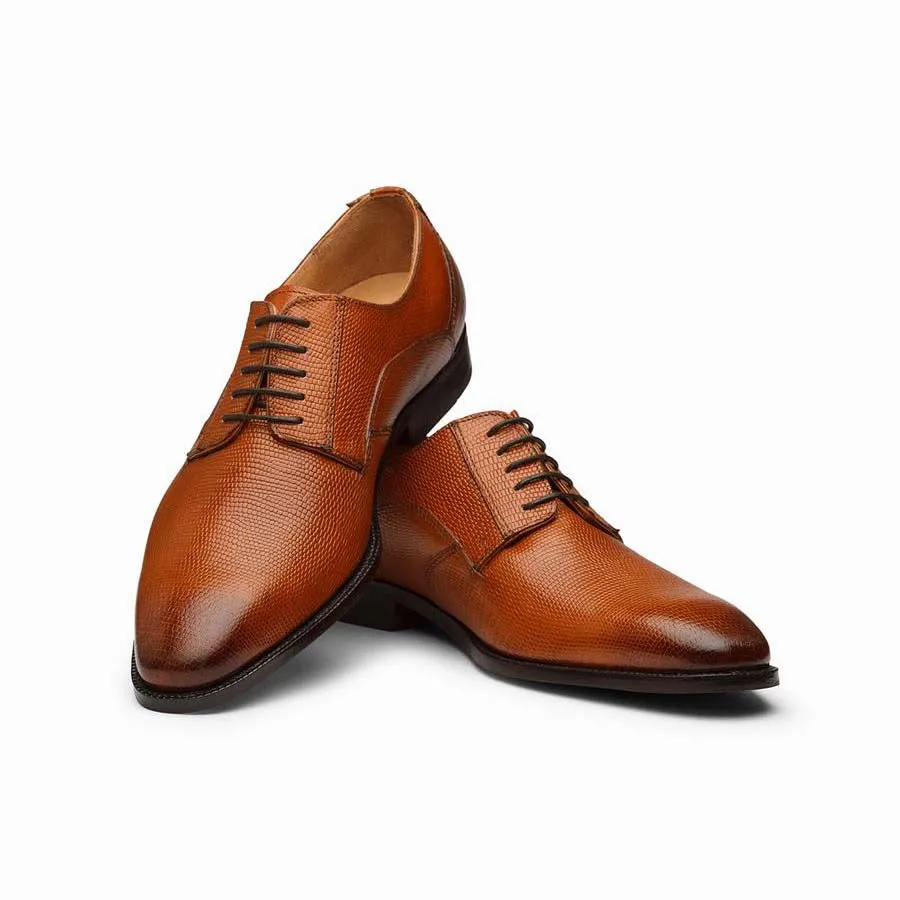 Tan Lizard Pattern derbies