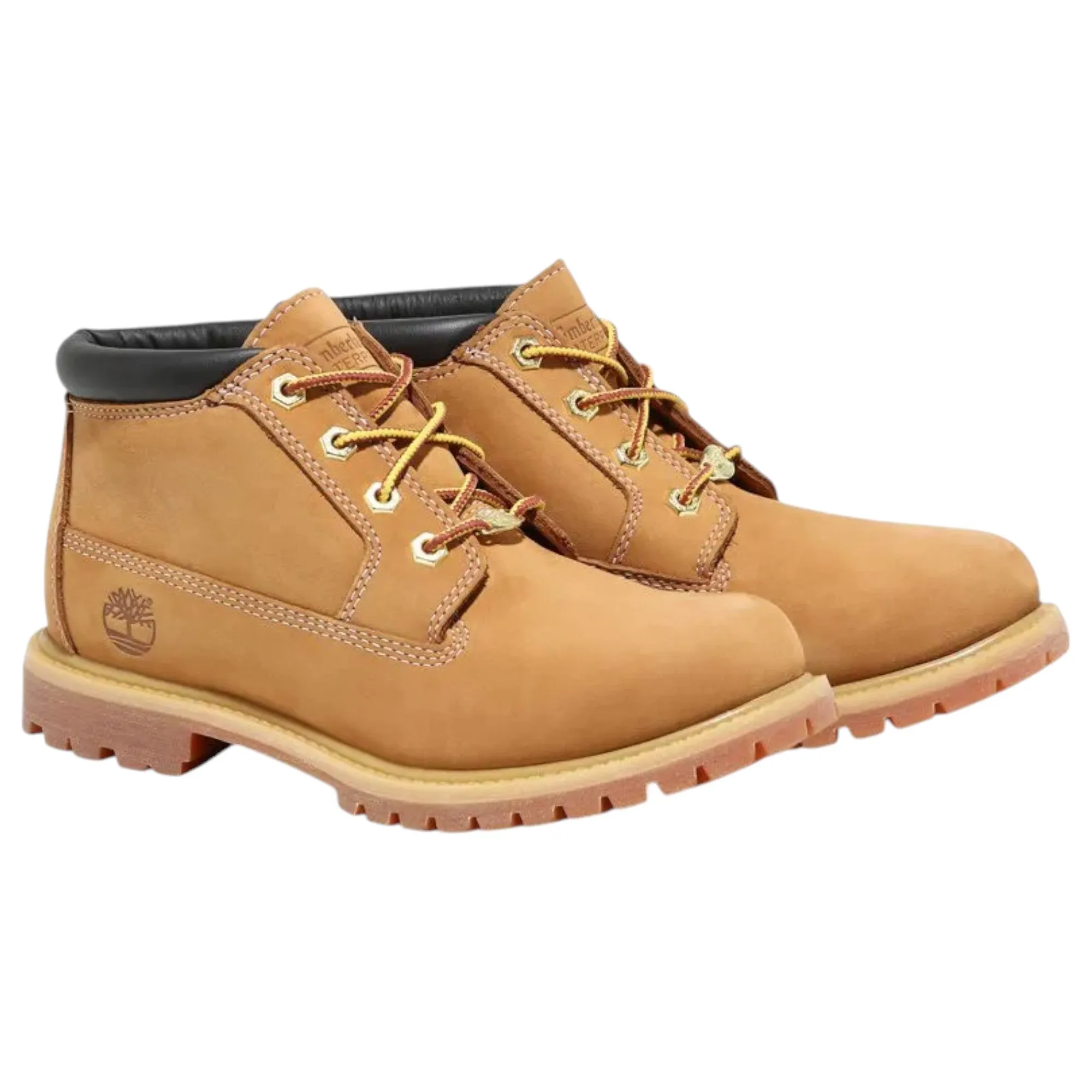 Timberland Womens Nellie Chukka Double Wide Wheat Nubuck Waterproof Boots