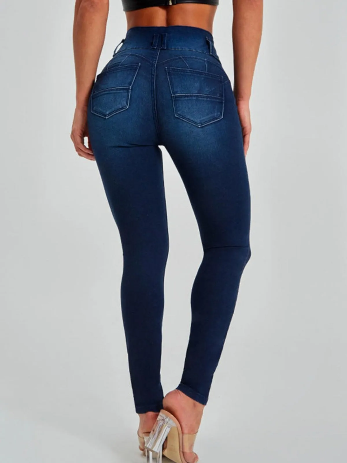 Violet High-Waisted Skinny Jeans