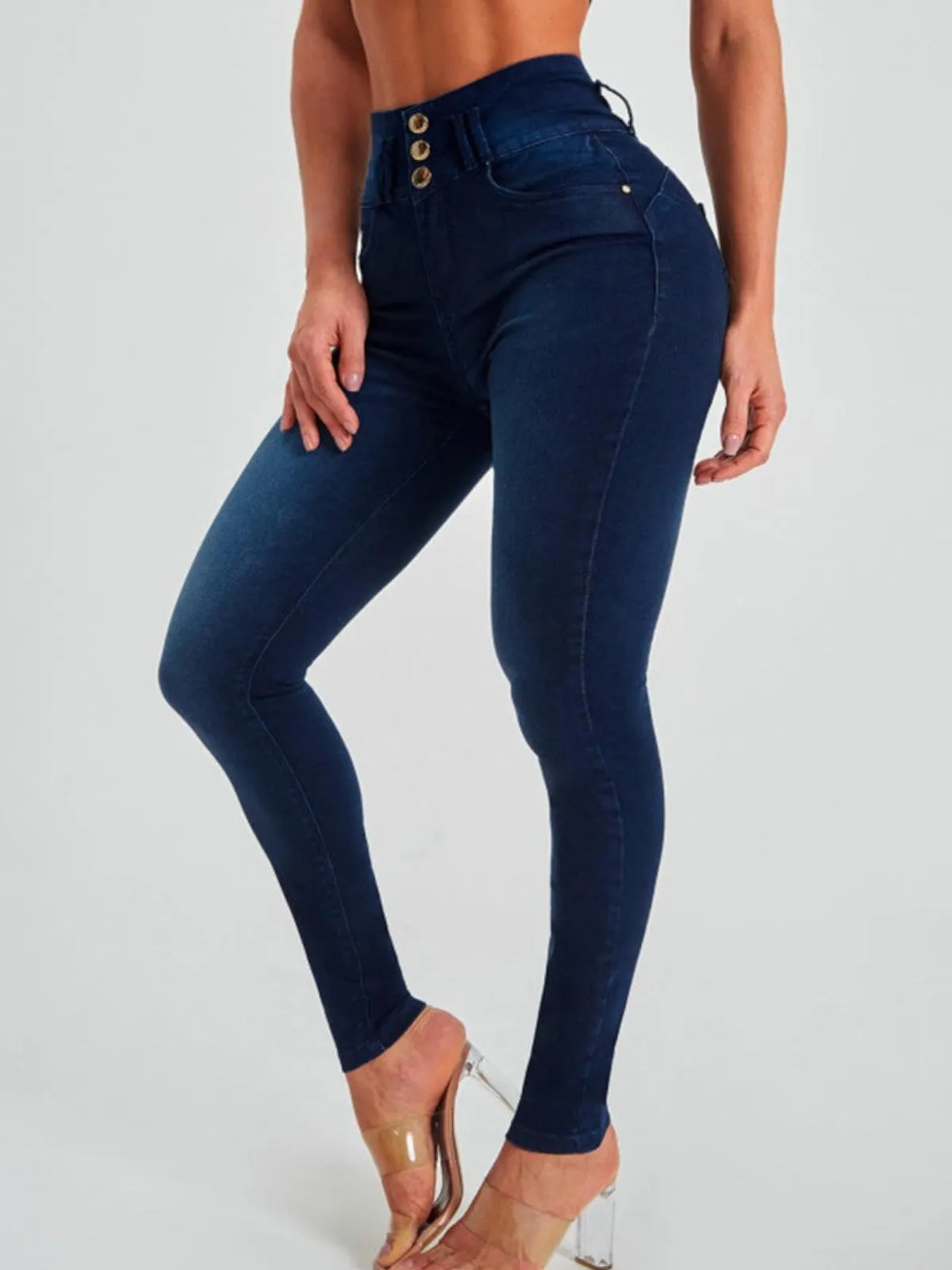 Violet High-Waisted Skinny Jeans